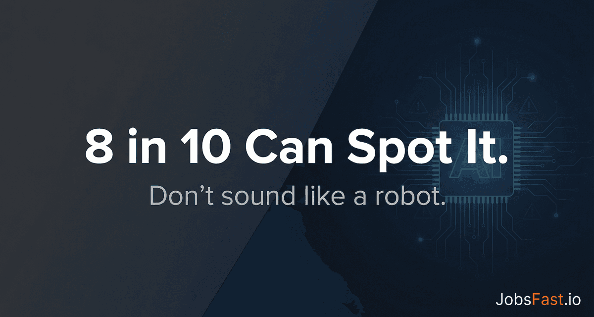 8 in 10 Hiring Managers Spot AI CVs—Don't Be One of Them